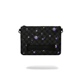 Sprayground Kids Borsello Nero Fantasia Viola e Azzurro Unisex