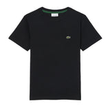 Lacoste Kids T-Shirt Nero con Logo Unisex