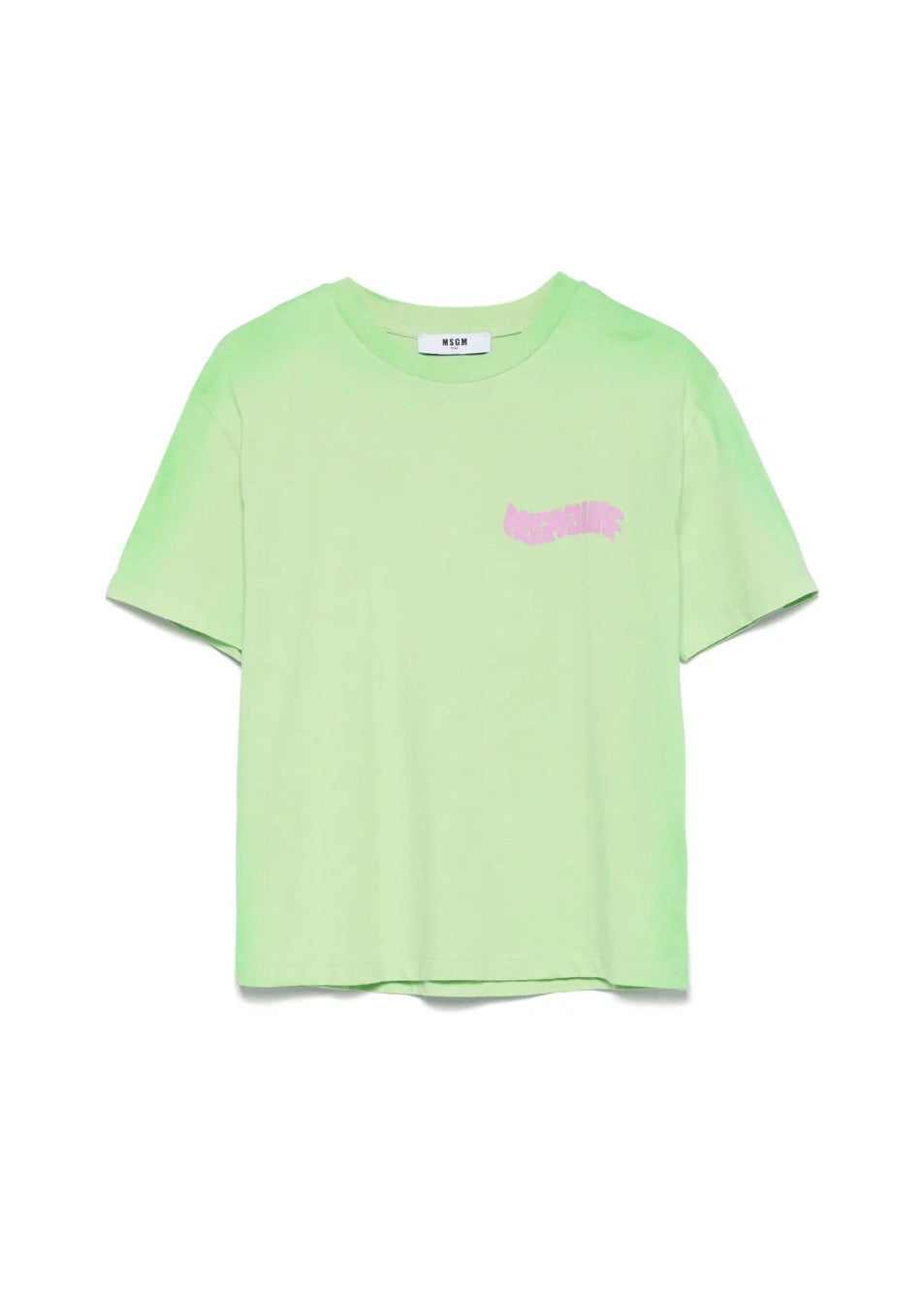 MSGM Kids T-shirt Verde Degrade per Bambini