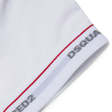 Dsquared2 Kids T-Shirt Bianca con Dettaglio Manica per Bambini