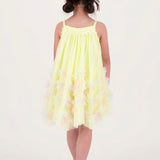 Angel's Face Abito Giallo in Tulle Zig Zag per Bambine