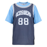 Gcds Kids T-Shirt Blu Notte e Azzurro per Bambini