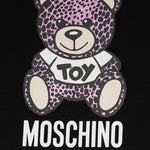 Moschino Kids Abito Nero con Teddy Bear per Bambine (dettaglio)