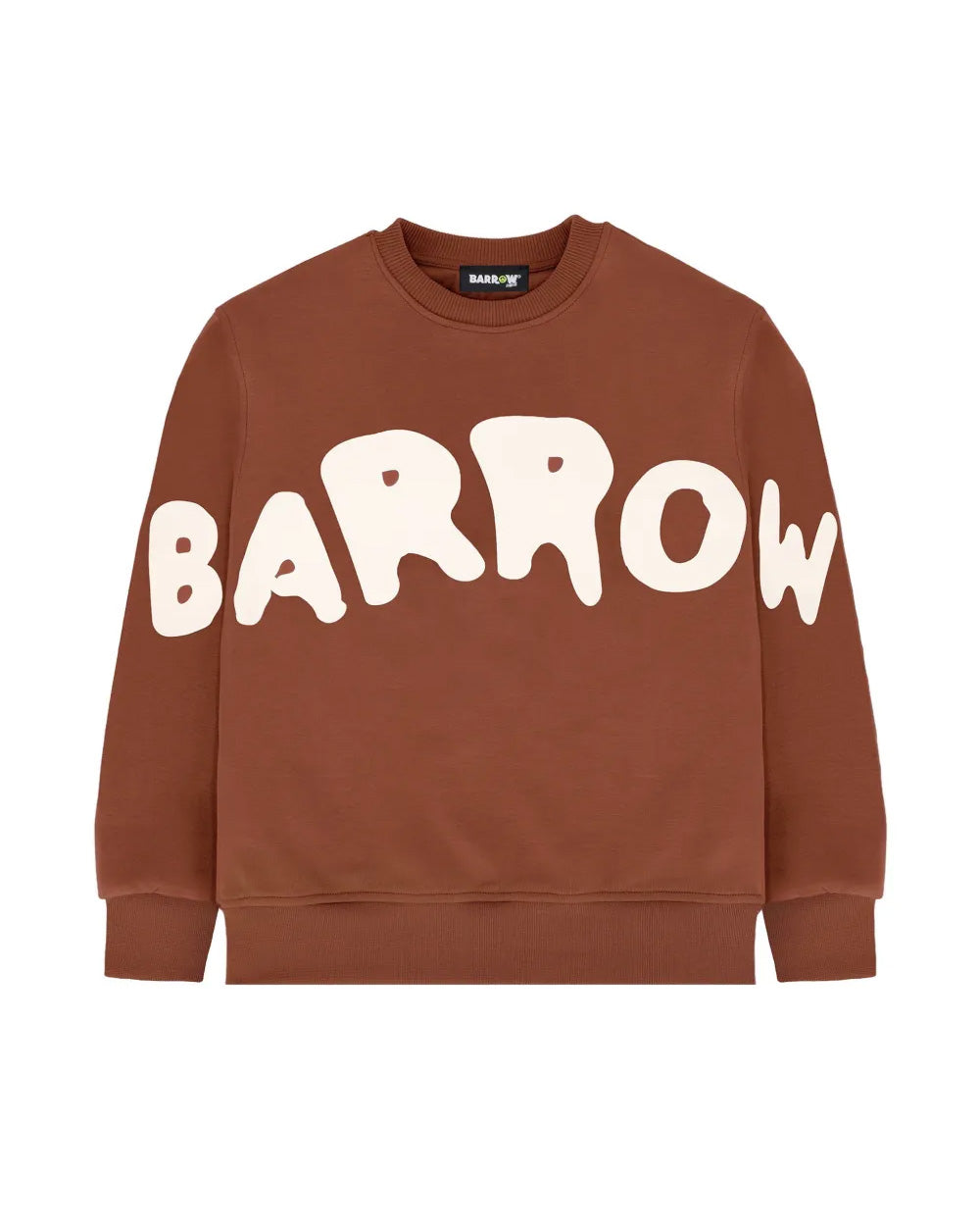Barrow Kids Felpa Cioccolato con Stampa Logo Unisex