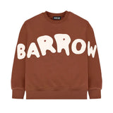 Barrow Kids Felpa Cioccolato con Stampa Logo Unisex