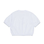 N21 Kids T-shirt Bianca Cropped con Stampa " I Love N21" per Bambine