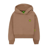 Barrow Kids Felpa con Cappuccio Beige con Mini Smile