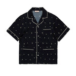 N°21 Kids Camicia Nera All over Palms per Bambine