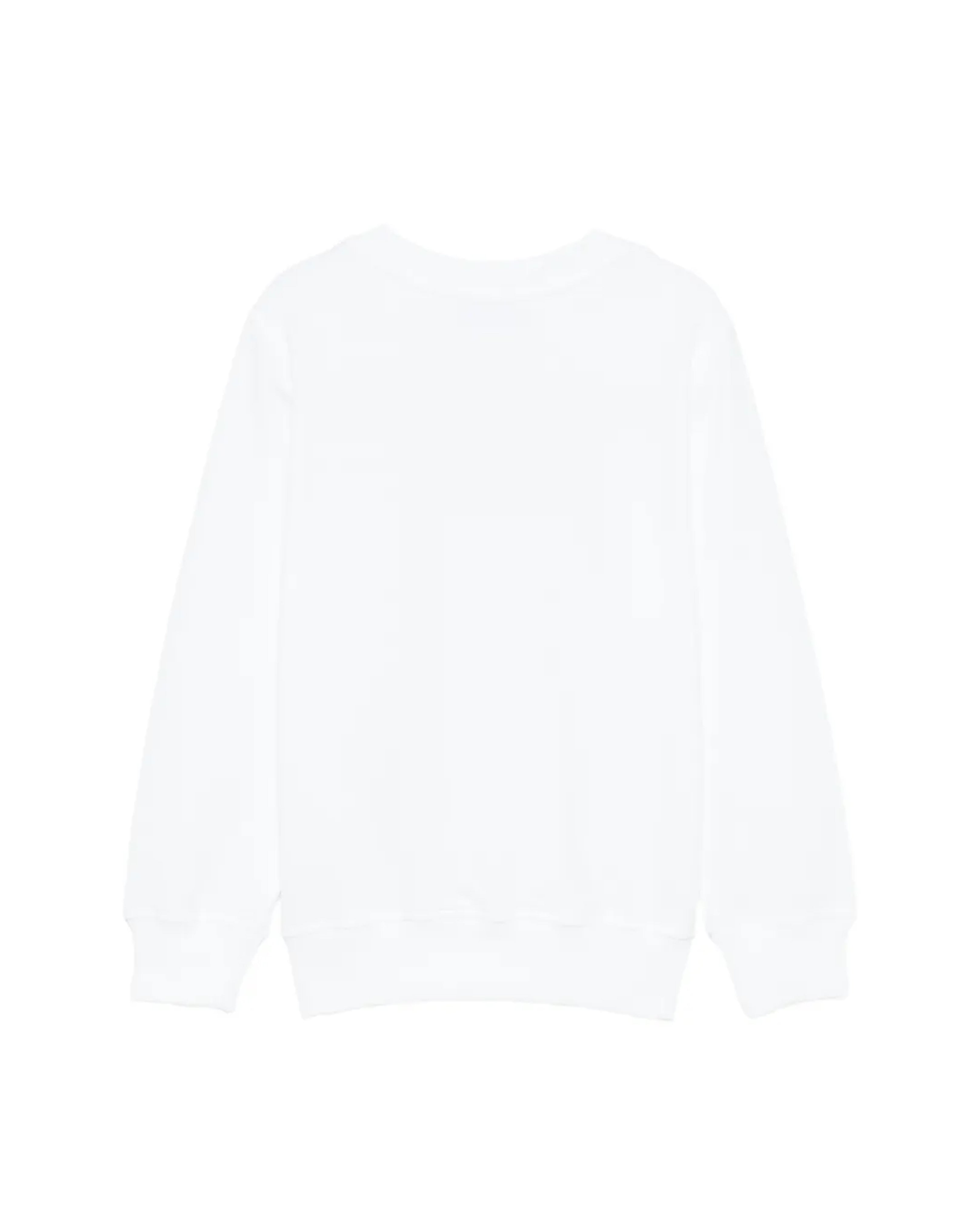 Moschino Kids Felpa Bianca con Logo Teddy Bear per Bambini