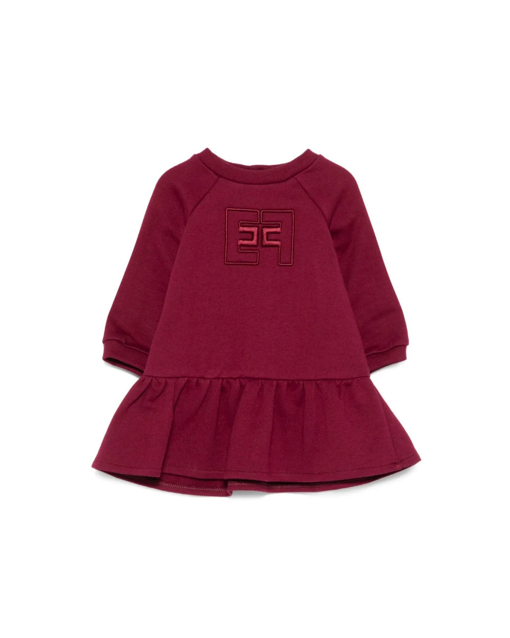 Elisabetta Franchi La Mia Bambina Abito Cherry con Ricamo Logo per Neonate