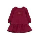 Elisabetta Franchi La Mia Bambina Abito Cherry con Ricamo Logo per Neonate