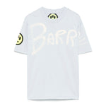 Barrow Kids T-shirt Celeste con Stampa Logo per Bambini (fronte