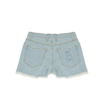 Patrizia Pepe Kids Short in Denim con Strass per Bambine