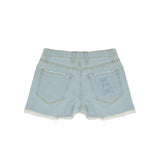 Patrizia Pepe Kids Short in Denim con Strass per Bambine