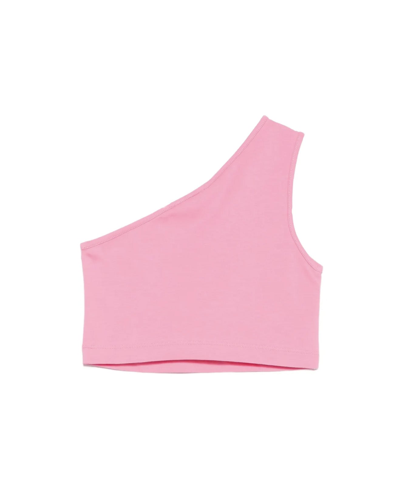 Twinset Kids Top Aurora Pink con Logo per Bambine