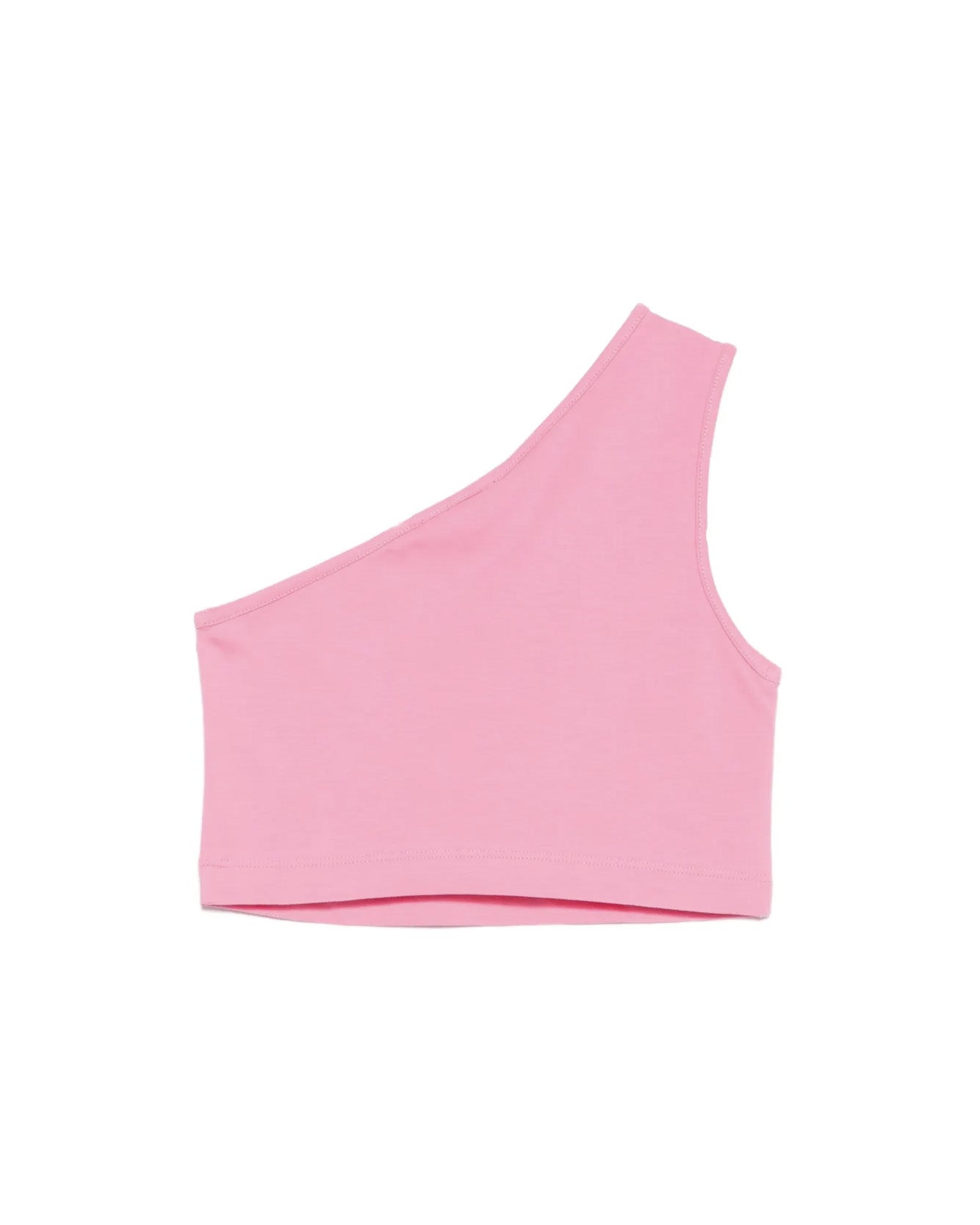 Twinset Kids Top Aurora Pink con Logo per Bambine
