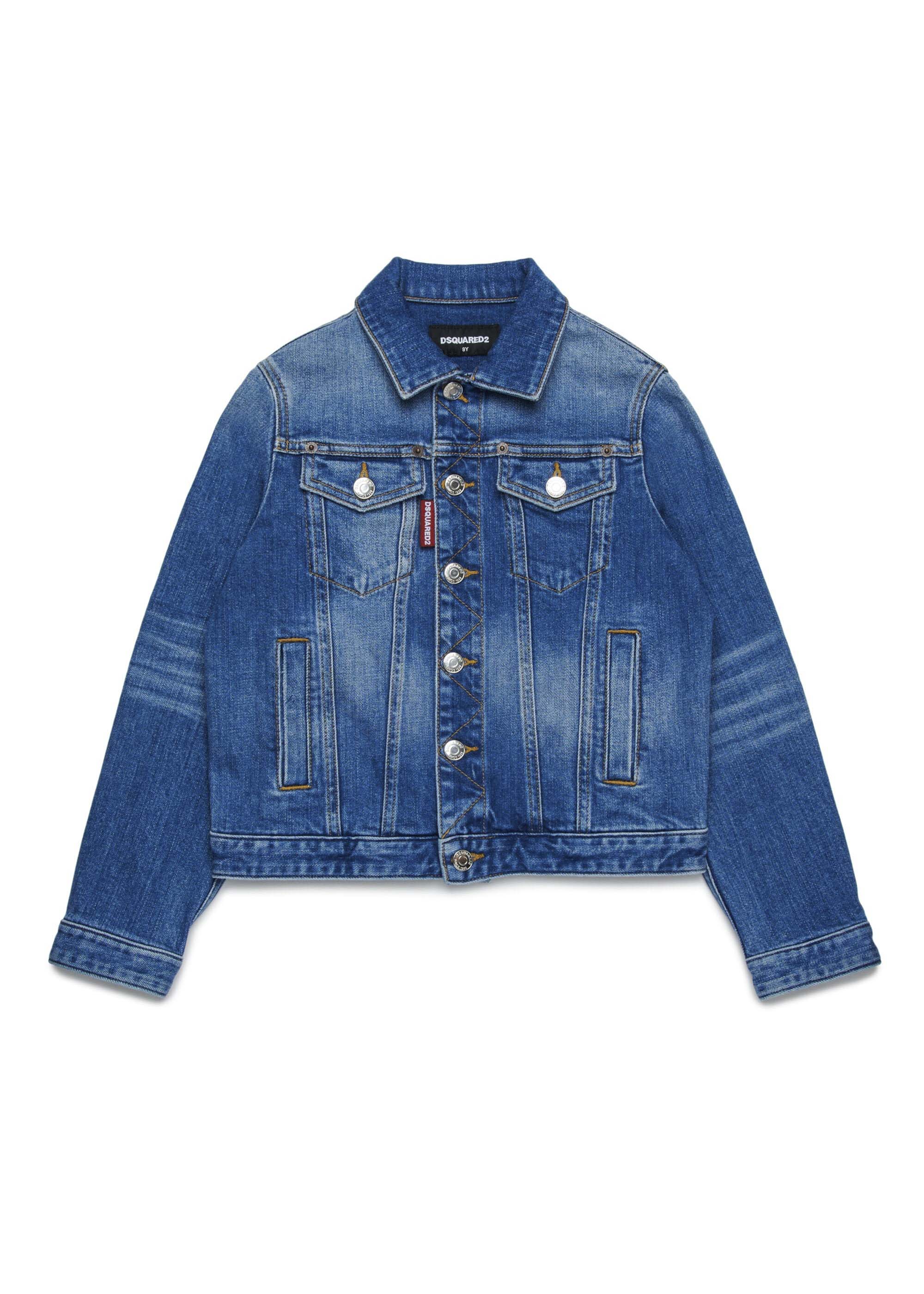 Dsquared2 Kids Giubbino Denim per Bambini