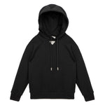 Yes London Kids Felpa con Cappuccio Nera Basic per Bambini