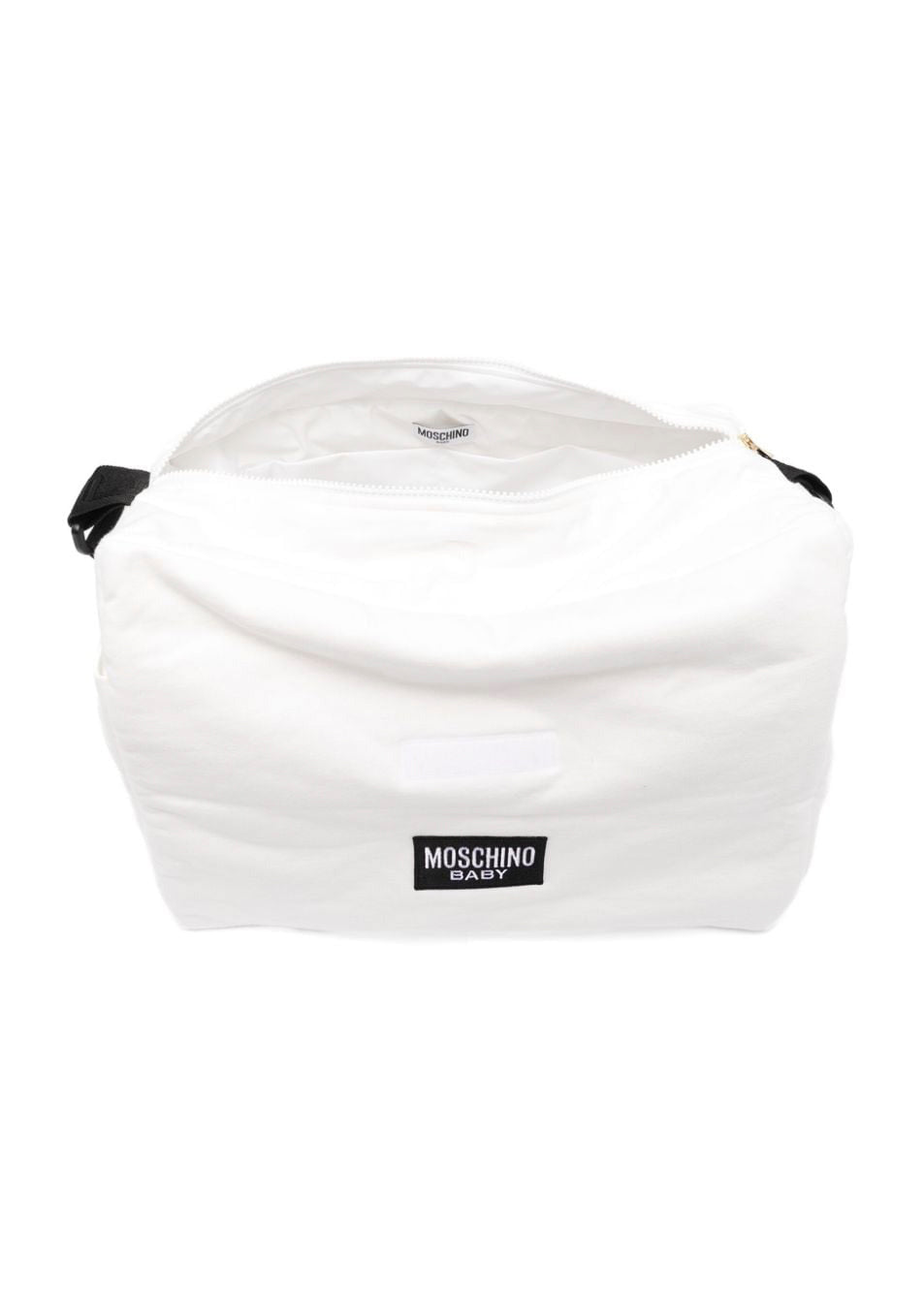 Moschino Kids Borsa Mamma Panna con Fasciatoio  con Logo Teddy Bear per Neonati