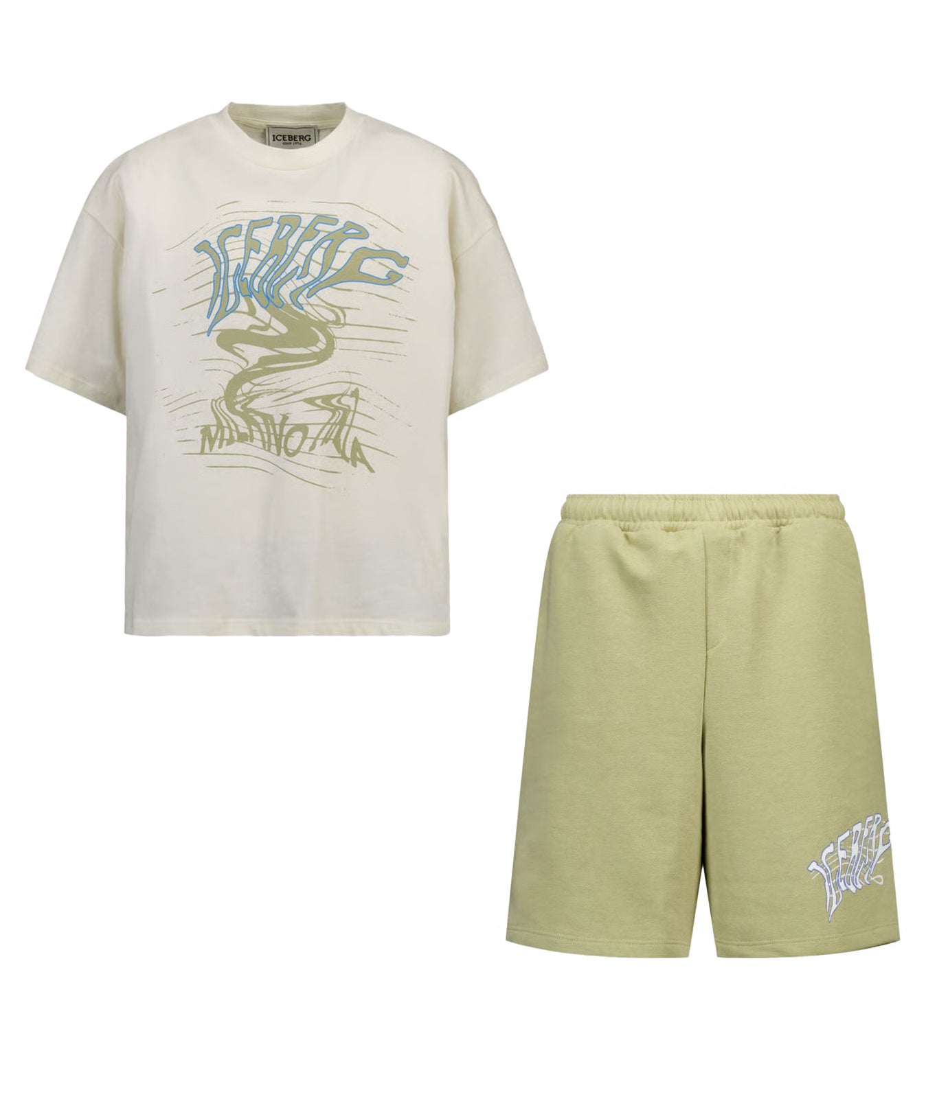 Iceberg Kids Completo Papiro con Stampa Logo per Bambini