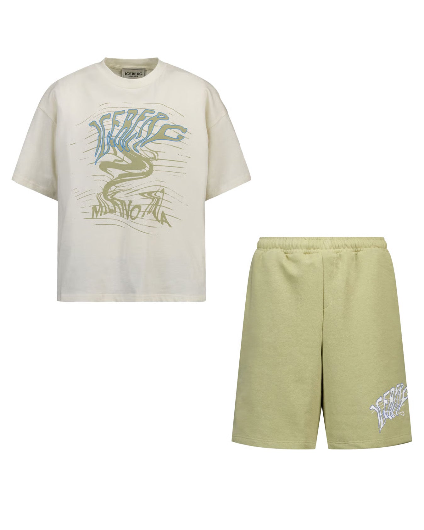 Iceberg Kids Completo Papiro con Stampa Logo per Bambini