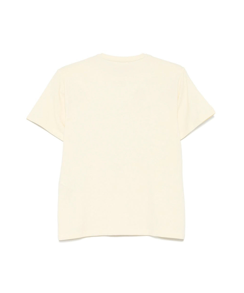 Elisabetta Franchi La Mia Bambina T-shirt Limone con Logo per Bambine