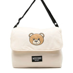 Moschino Kids Borsa Mamma Beige con Stampa