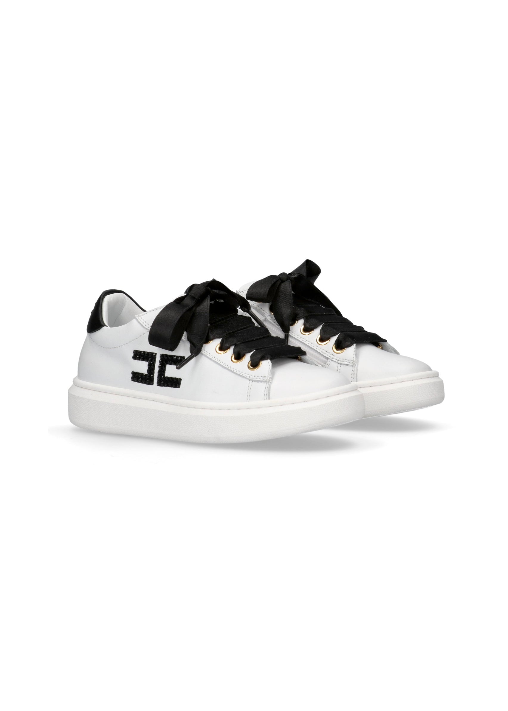 Elisabetta Franchi La Mia Bambina Sneakers Bianco/Nero per Bambine