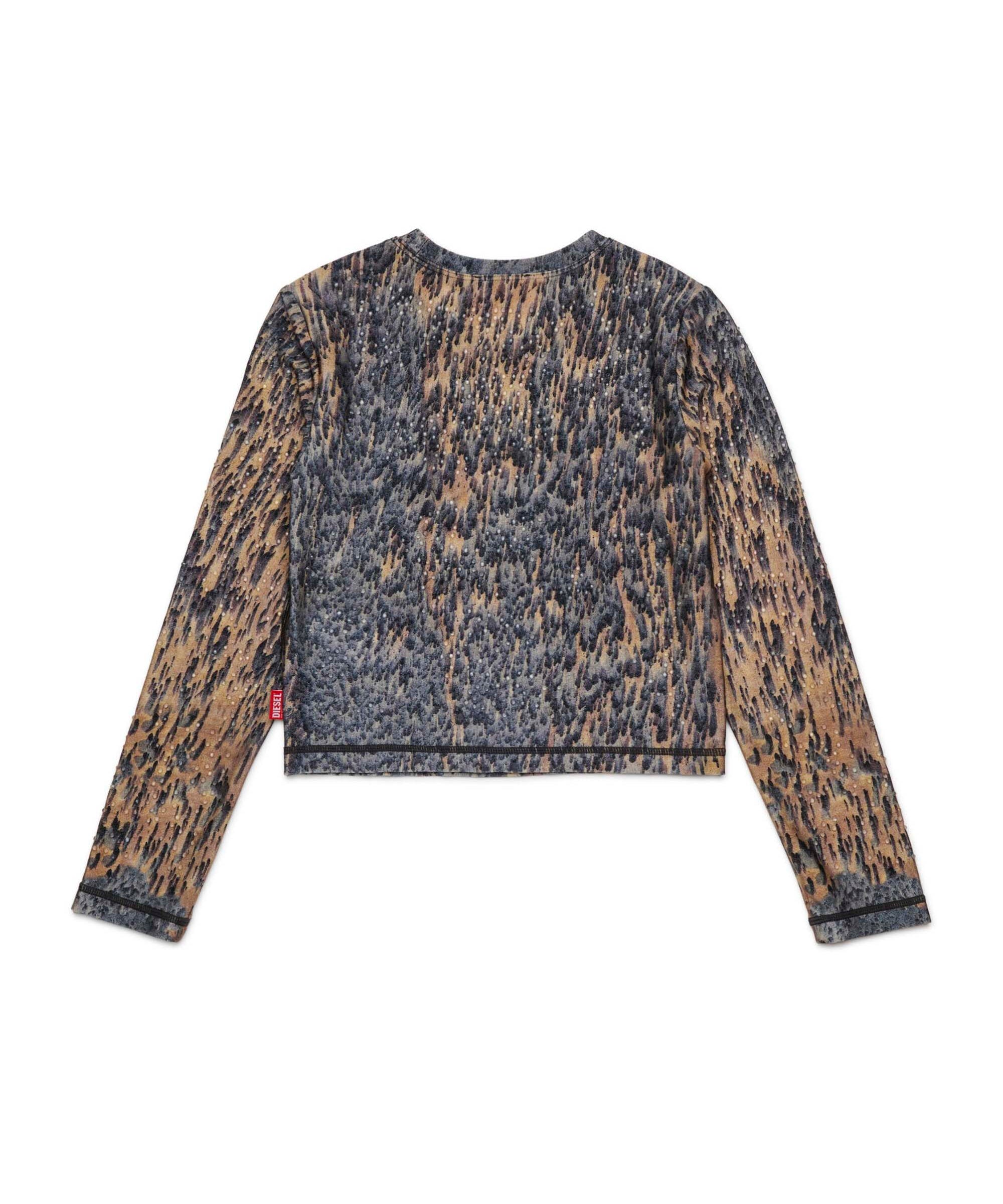 Diesel Kids T-shirt Fantasia Acid Rain per Bambine