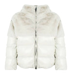 Blauer Kids Giubbino in Misto Nylon/Pelliccia Panna Fanevil Junior per Bambine