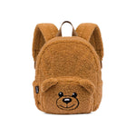 Moschino Kids Zaino Teddy Bear in Peluche Marrone per Neonati