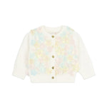 Angel's Face Kids Chris Cardigan Panna con Applicazioni Multicolor per Neonate