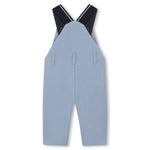 Boss Kids Salopette Azzurra con Logo per Neonati (retro)