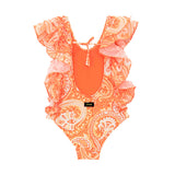 EffeK Costume Monokini Fantasia Arancione per Bambine