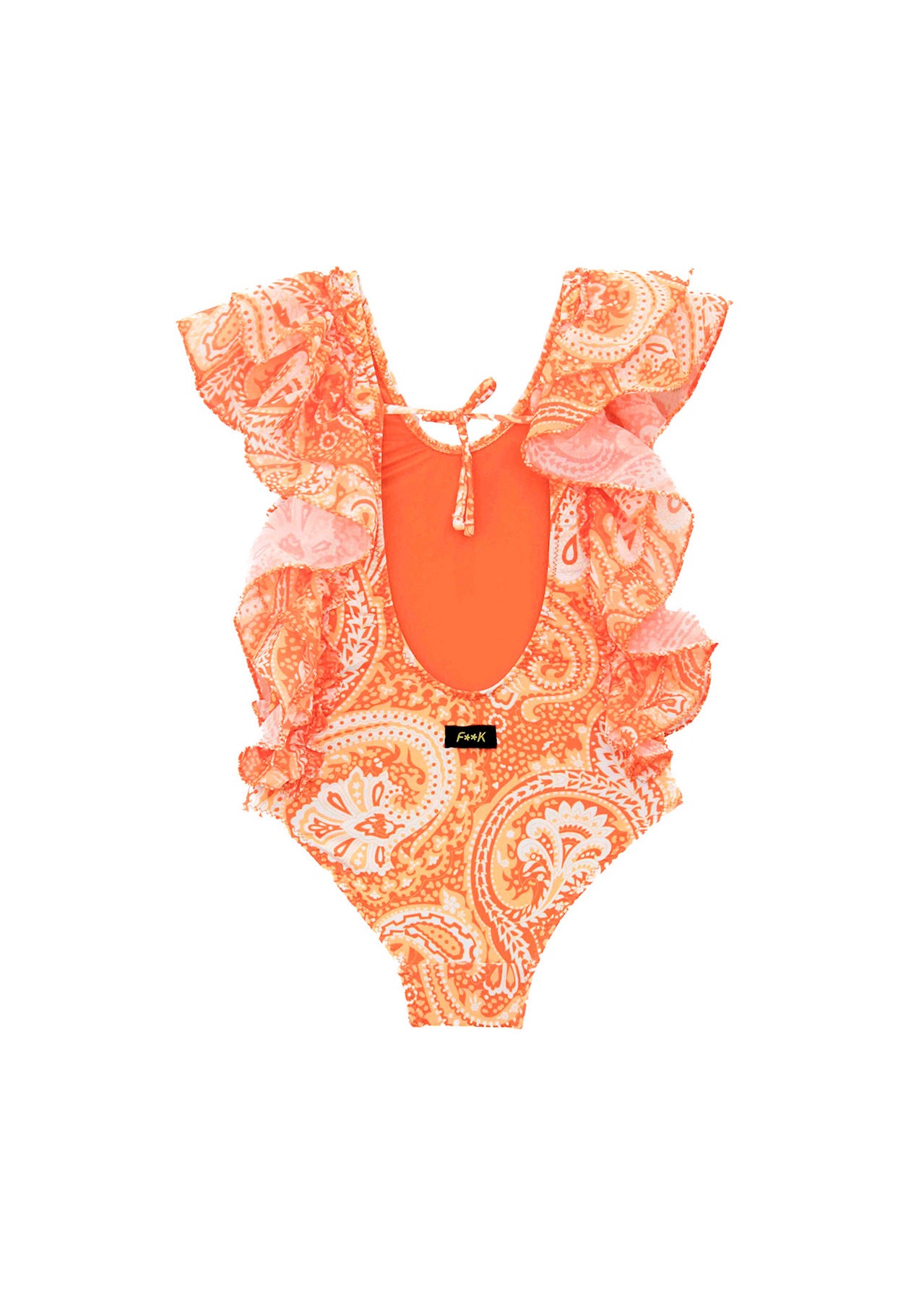 EffeK Costume Monokini Fantasia Arancione per Bambine