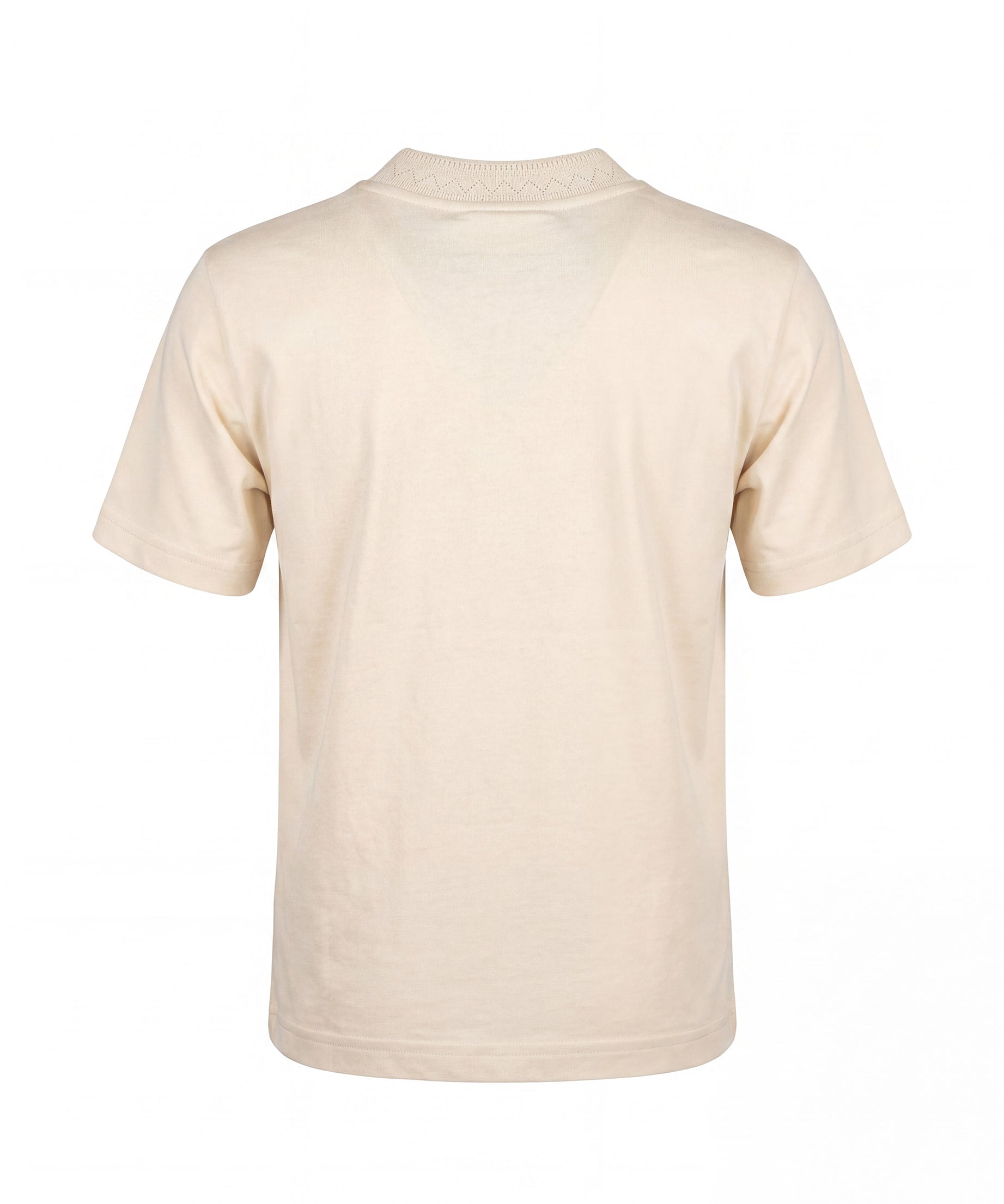 Yes London Kids T-Shirt Beige con Colletto Ricamato per Bambini