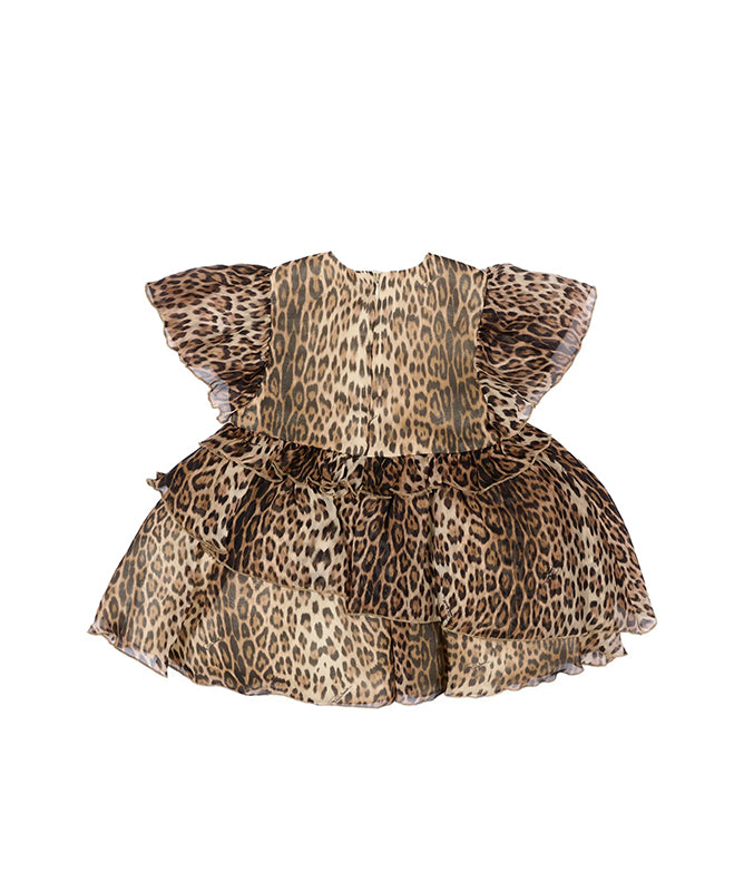 Roberto Cavalli Kids Abito Animalier per Neonate