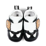 Moschino Kids Sneakers Nero e Bianco con Teddy Unisex