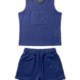 John Richmond Kids Completo Blu con Logo per Neonati