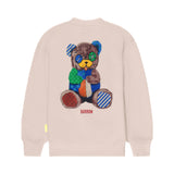 Barrow Kids Felpa Crema con Stampa Scritta e Stampa Logo per Bambini (retro)