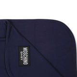 Moschino Kids Coperta Blu con Teddy Bear per Neonati (dettaglio)