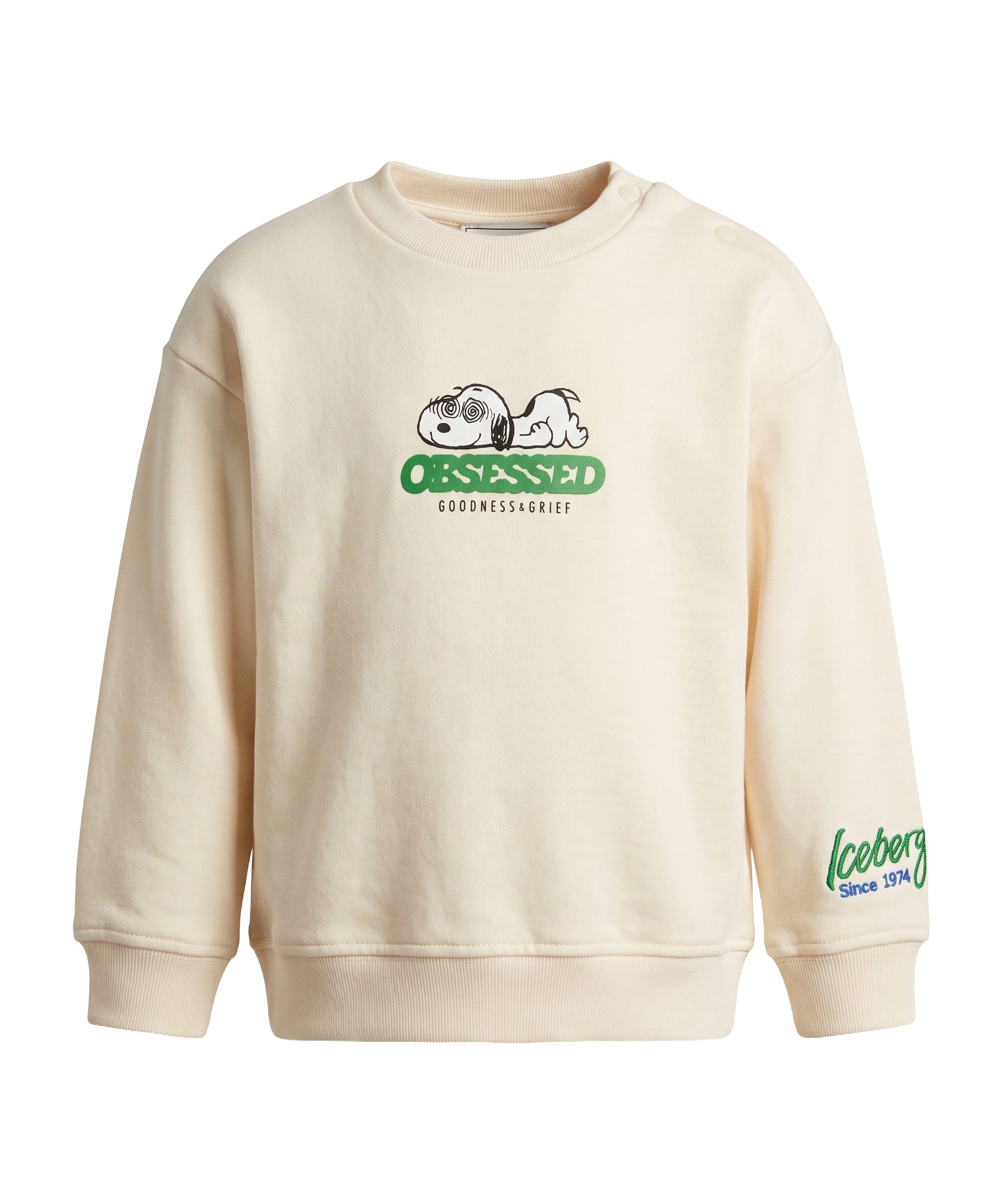 Iceberg Kids Felpa Vaniglia Obsessed per Neonati