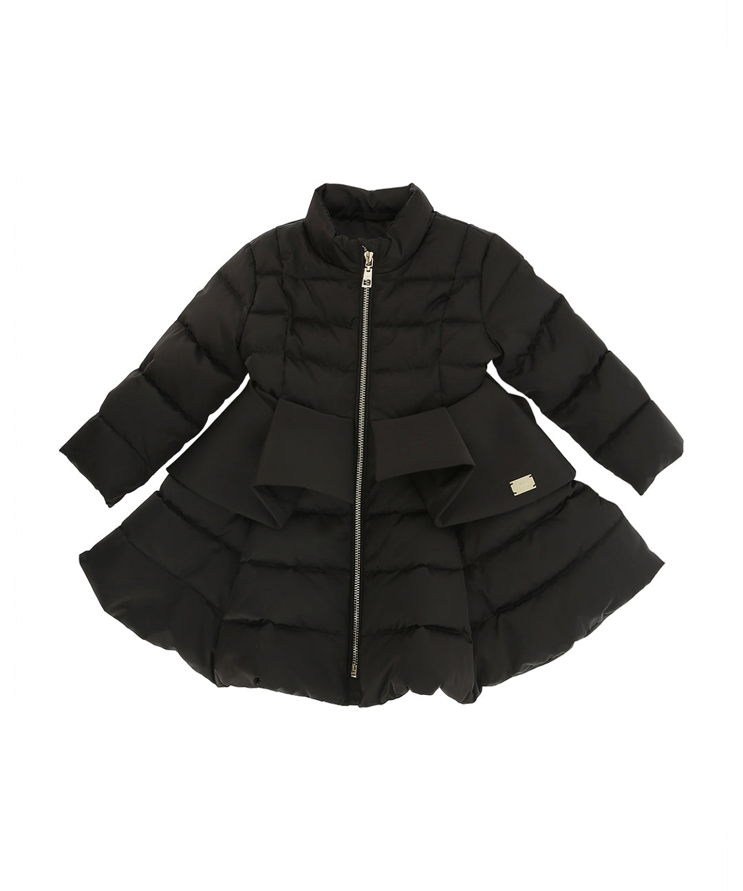 Elisabetta Franchi La Mia Bambina Piumino Nero Lungo per Neonate