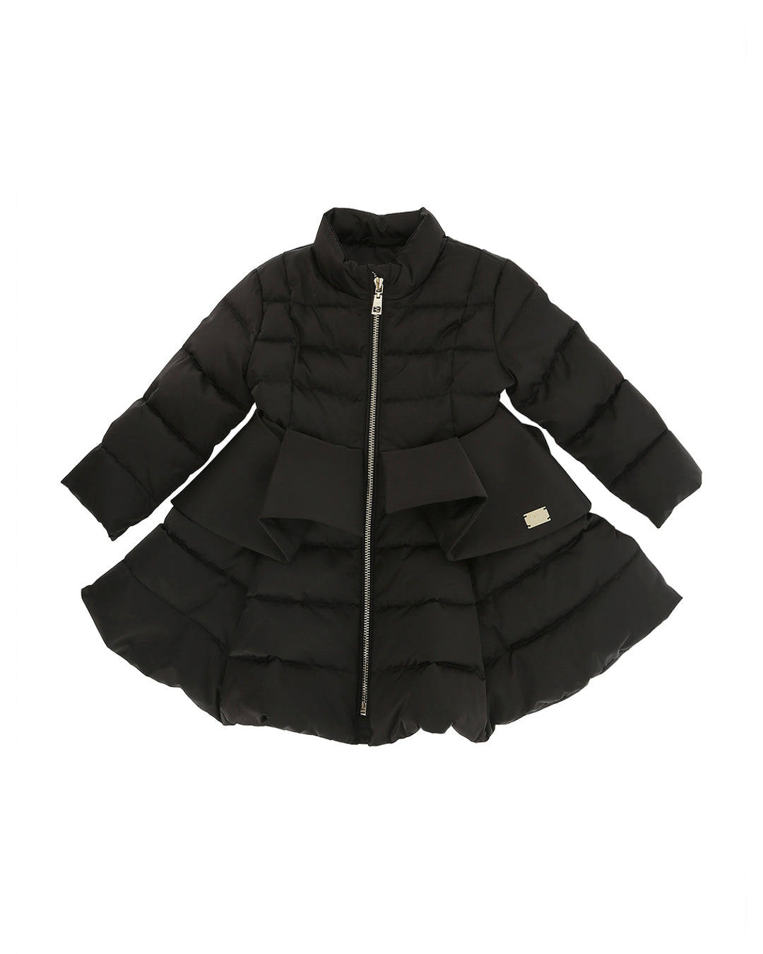 Elisabetta Franchi La Mia Bambina Piumino Nero Lungo per Neonate