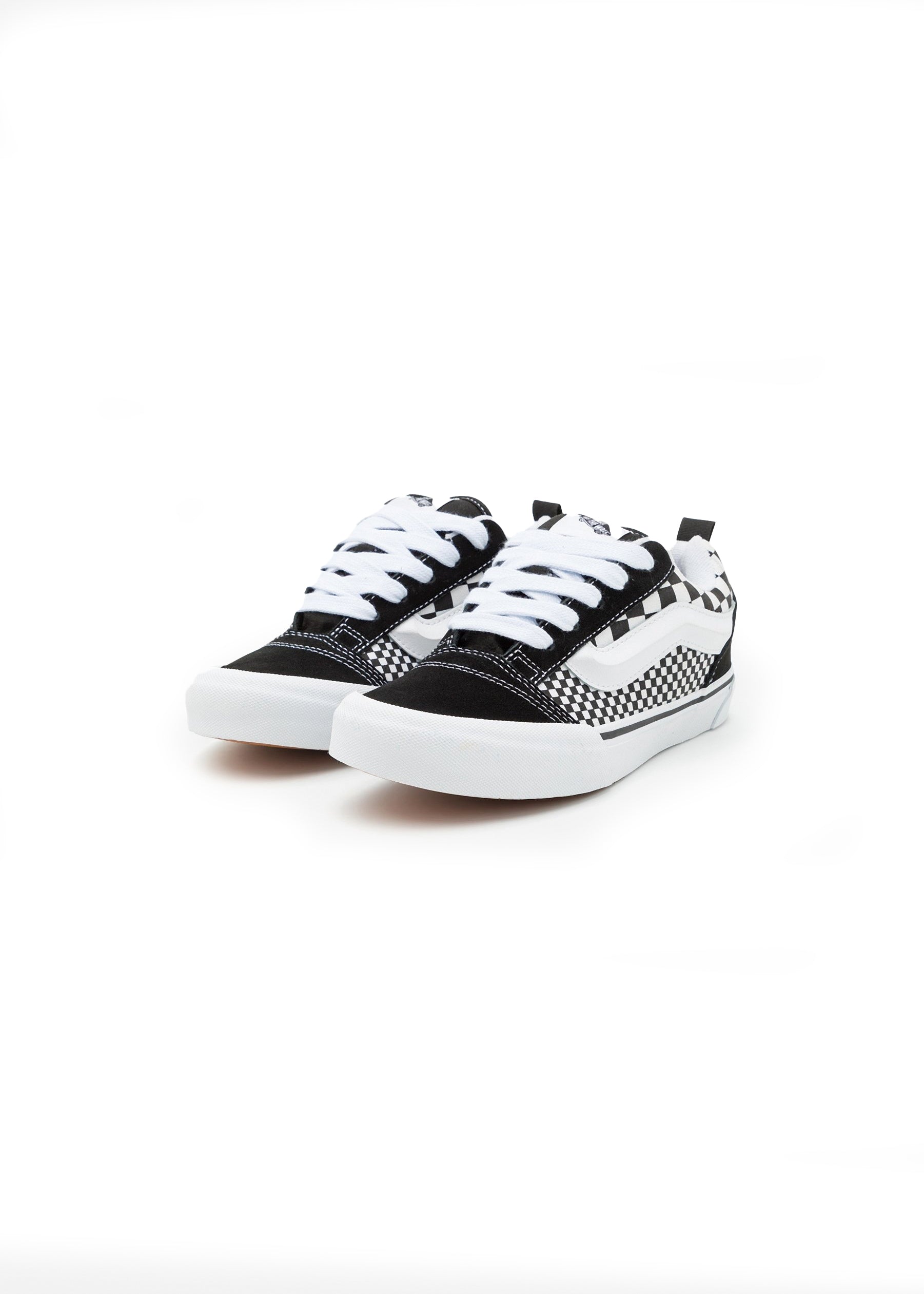 Vans Kids Knu Skool Checker Nero/Bianco per Bambini