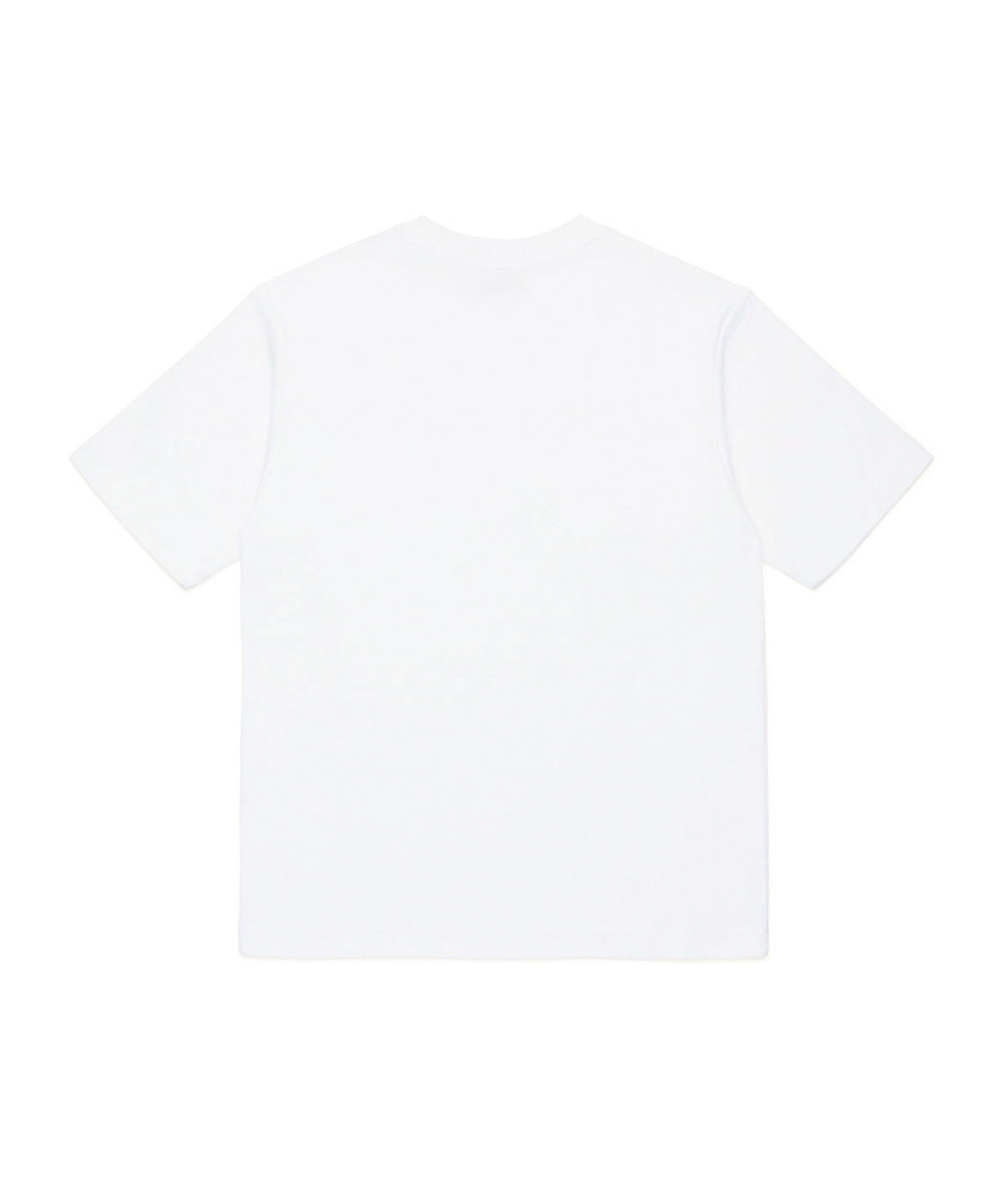Diesel Kids T-shirt Bianca con Micro Oval D per Bambini (retro)