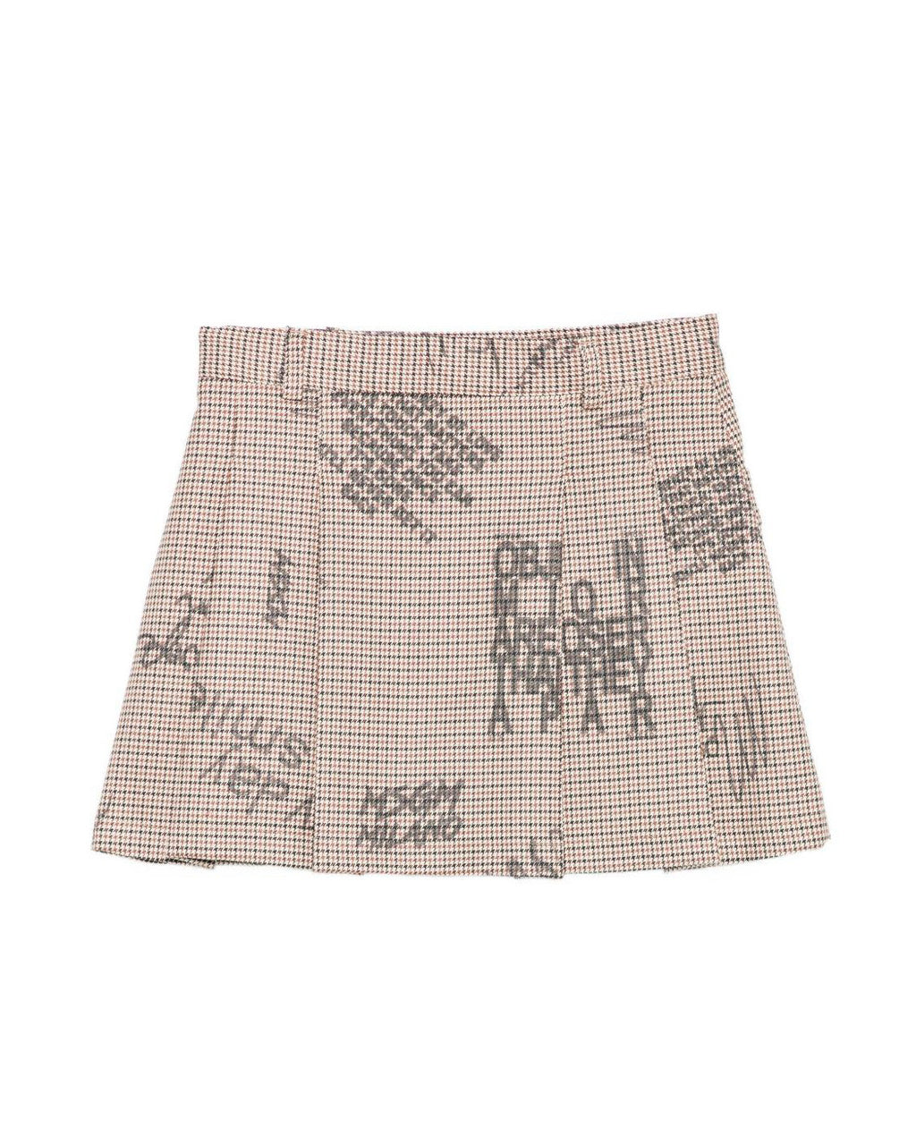 MSGM Kids Gonna Mini a Quadri con Stampe per Bambine