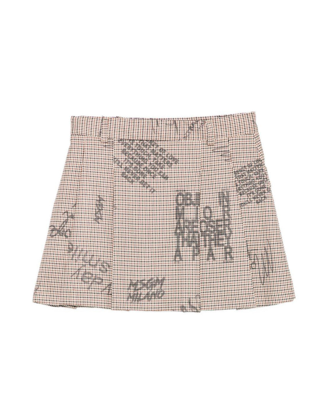MSGM Kids Gonna Mini a Quadri con Stampe per Bambine