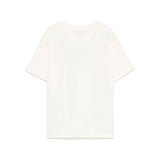 MSGM Kids T-shirt Crema con Stampa Logo per Bambini retro