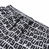 Sprayground Kids Costume Bianco All-Over Nero con Logo per Bambini